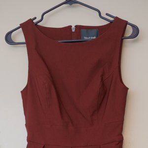 ModCloth Always Polished Fit and Flare Dress Wine